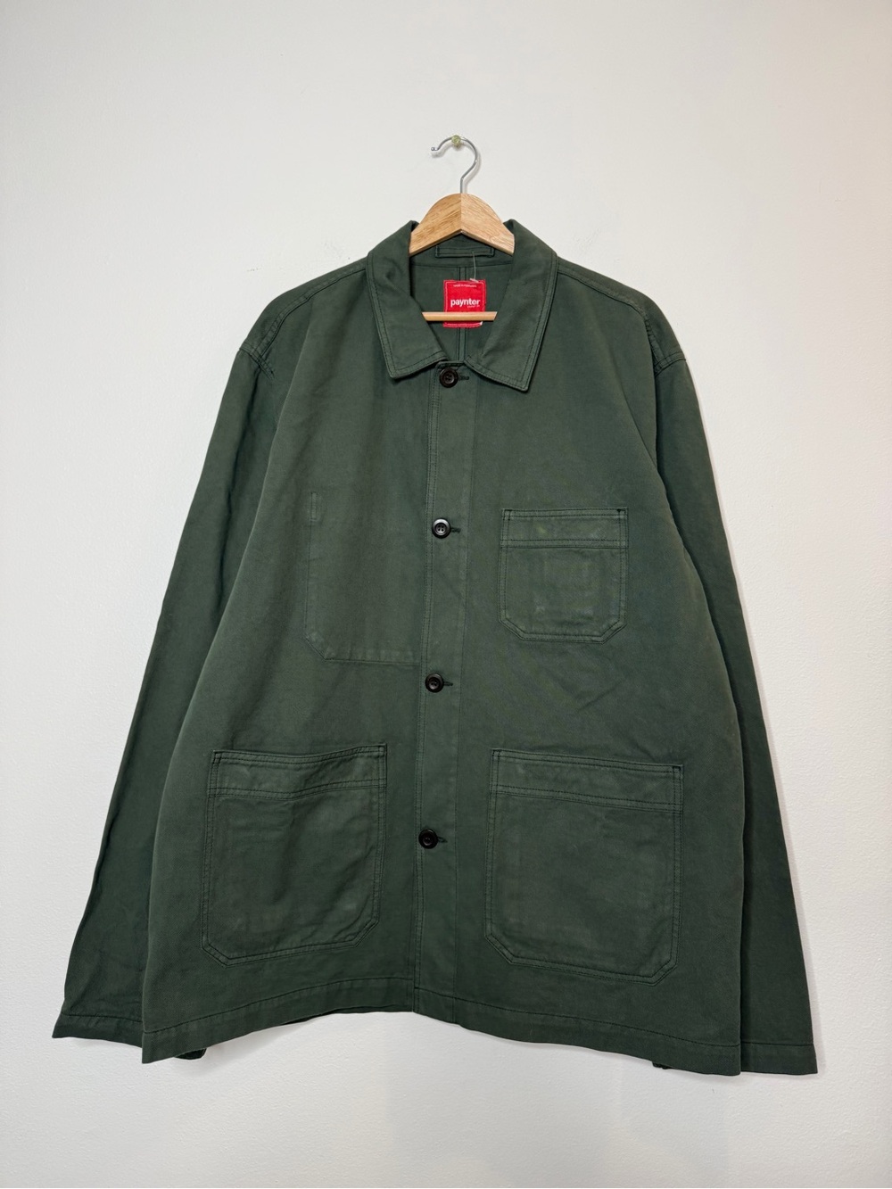Men’s Paynter Limited Edition Small Batch Chore Coat Field Jacket Cotton Green